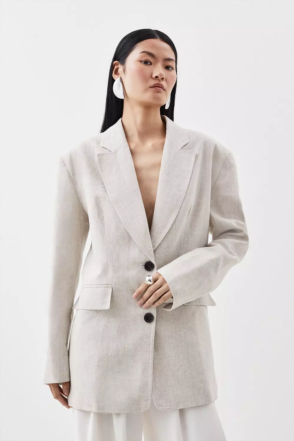 Tailored on sale linen jacket